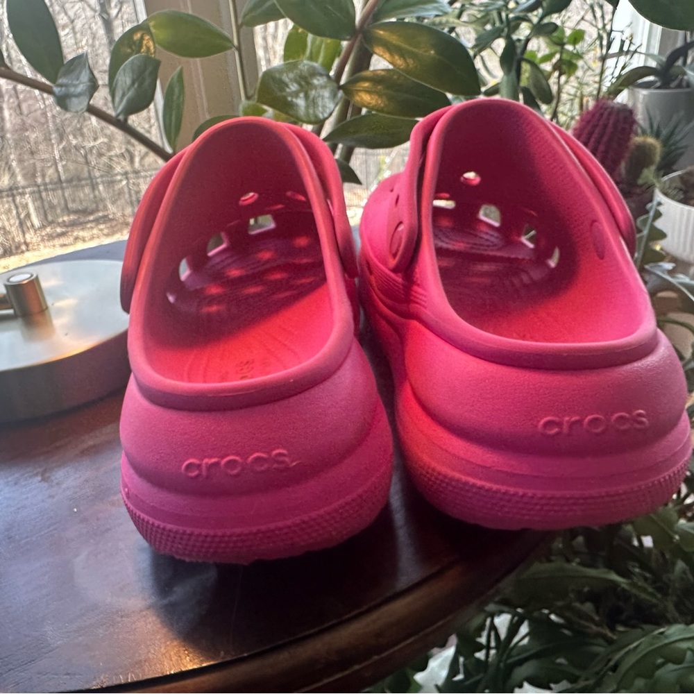Fuchsia Crocs Classic Clogs - Picture 3 of 5